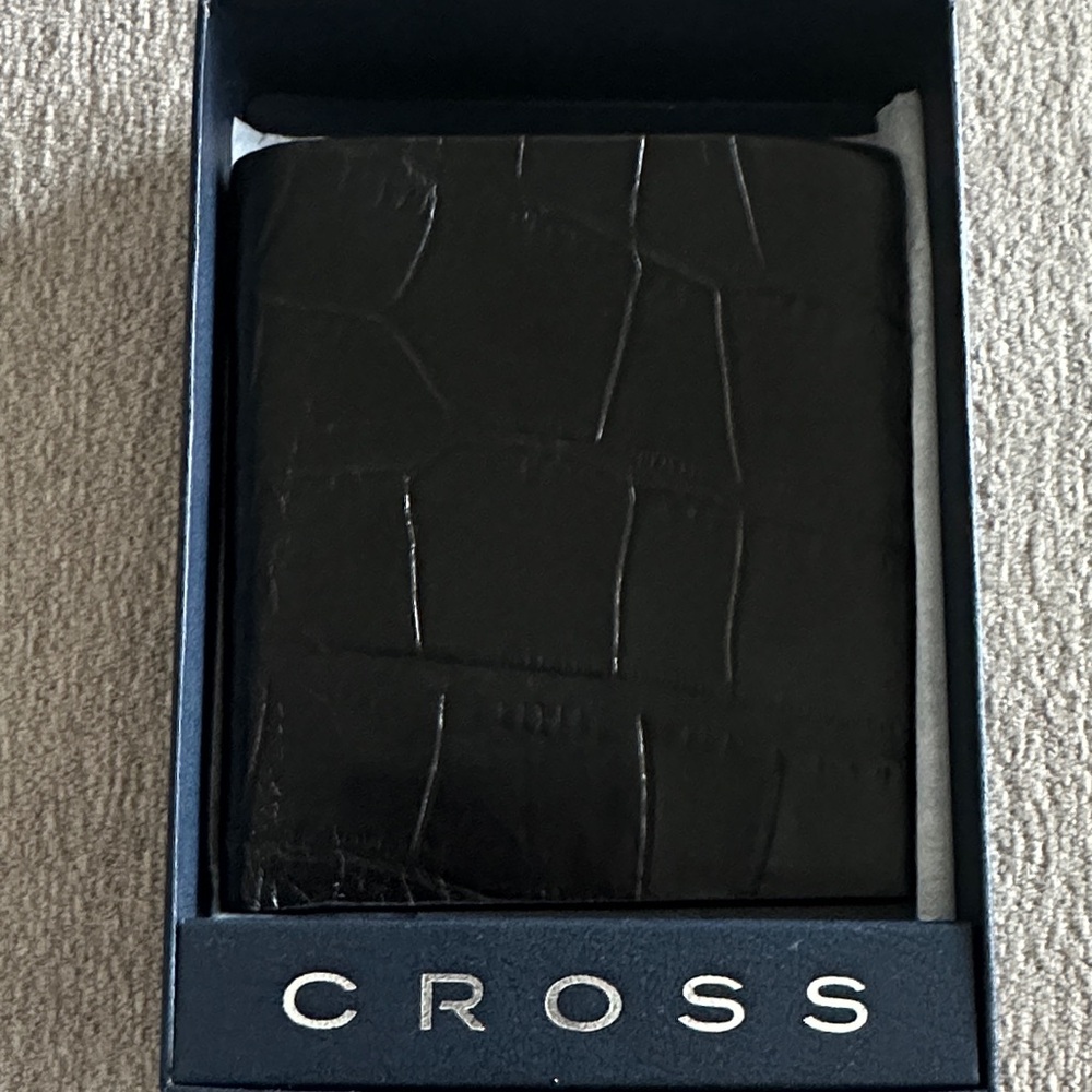 Cross Coco Croc Embossed Slim Wallet